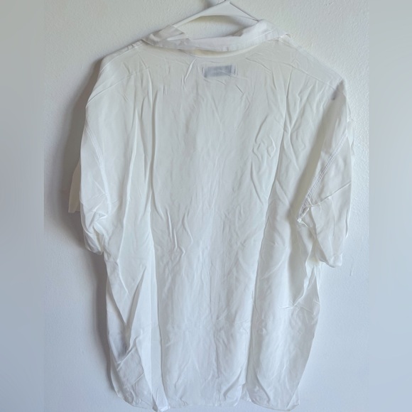 White Jack & Jones Short sleeve button down shirt, men’s M - Picture 3 of 3